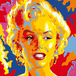 Art Print Vladimir Gorsky - Marilyn Monroe 85x85cm