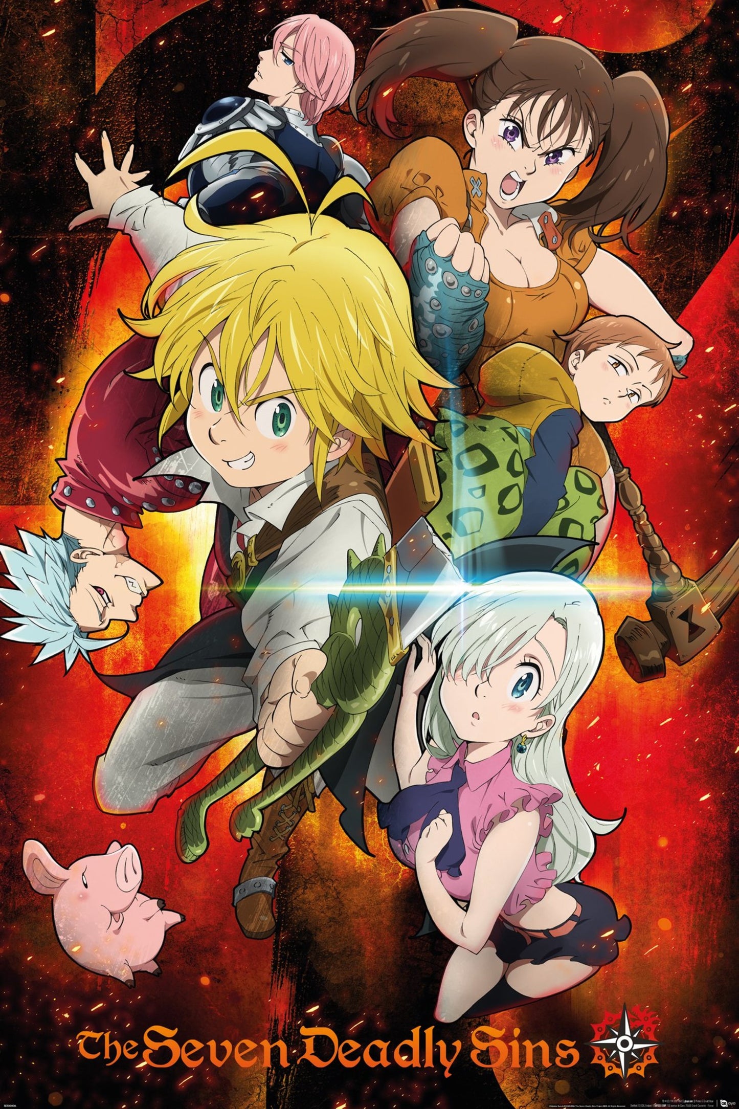 Poster The Seven Deadly Sins Key Art 1 61x91,5cm