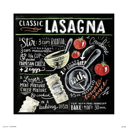 Art Print Lily And Val Classic Lasagna 30x30cm