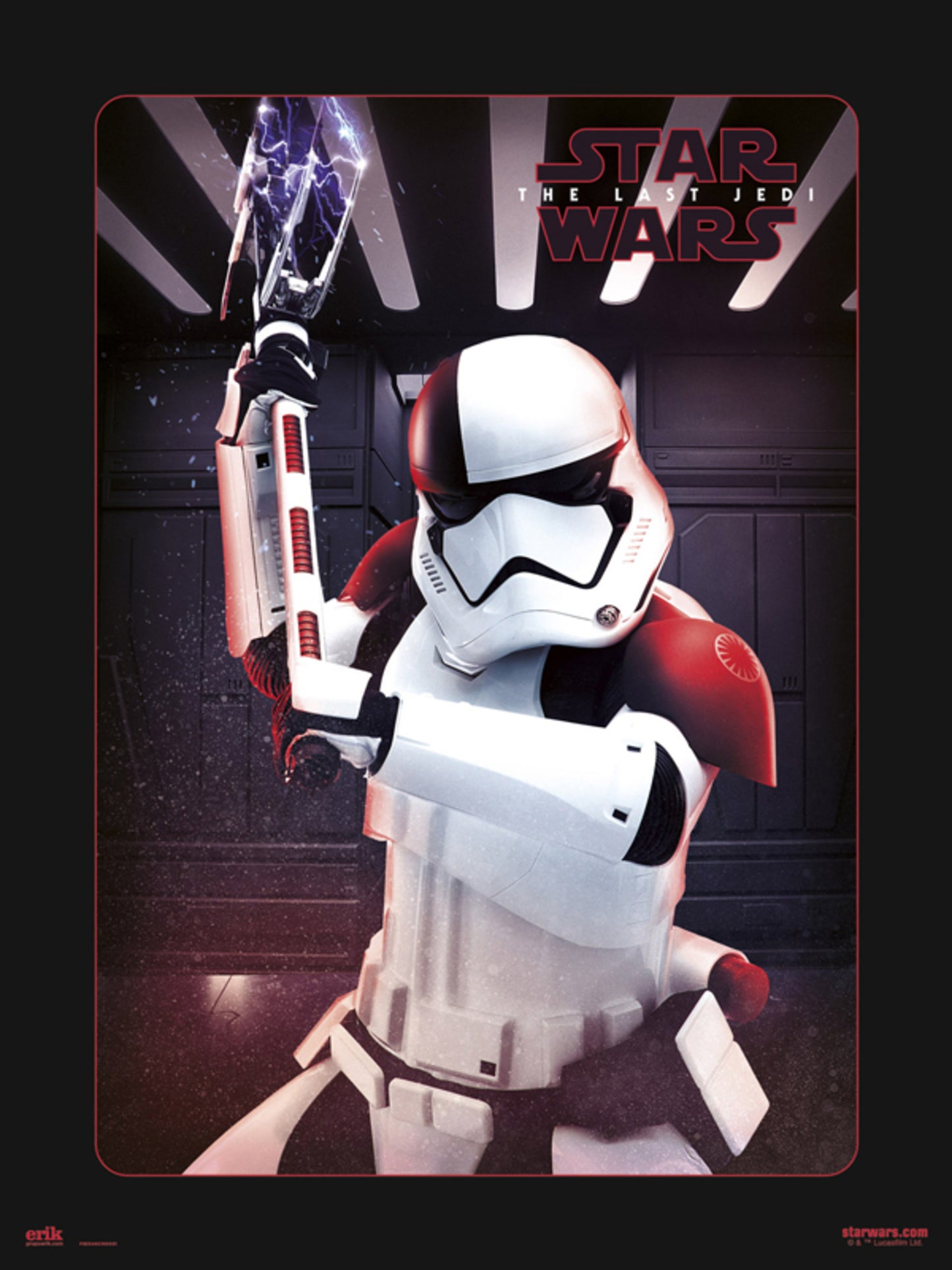 Art Print Star Wars Vill Executioner Trooper 30x40cm