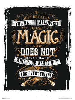 Art Print Harry Potter Magic 30x40cm