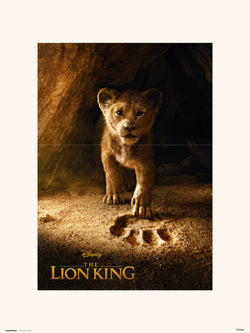 Art Print Disney The Lion King Simba Real Action 30x40cm