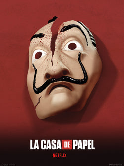 Art Print La Casa De Papel Mascara 30x40cm