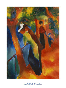 Art Print August Macke - Strada soleggiata 60x80cm