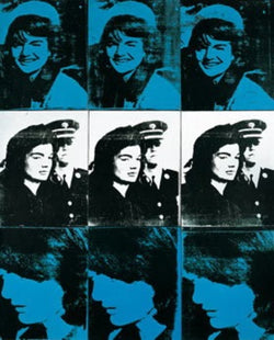 Art Print Andy Warhol - Nine Jackies, 1964 68x87cm