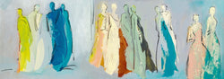 Art Print Cilia De Munnik - Begegnungen I 100x35cm