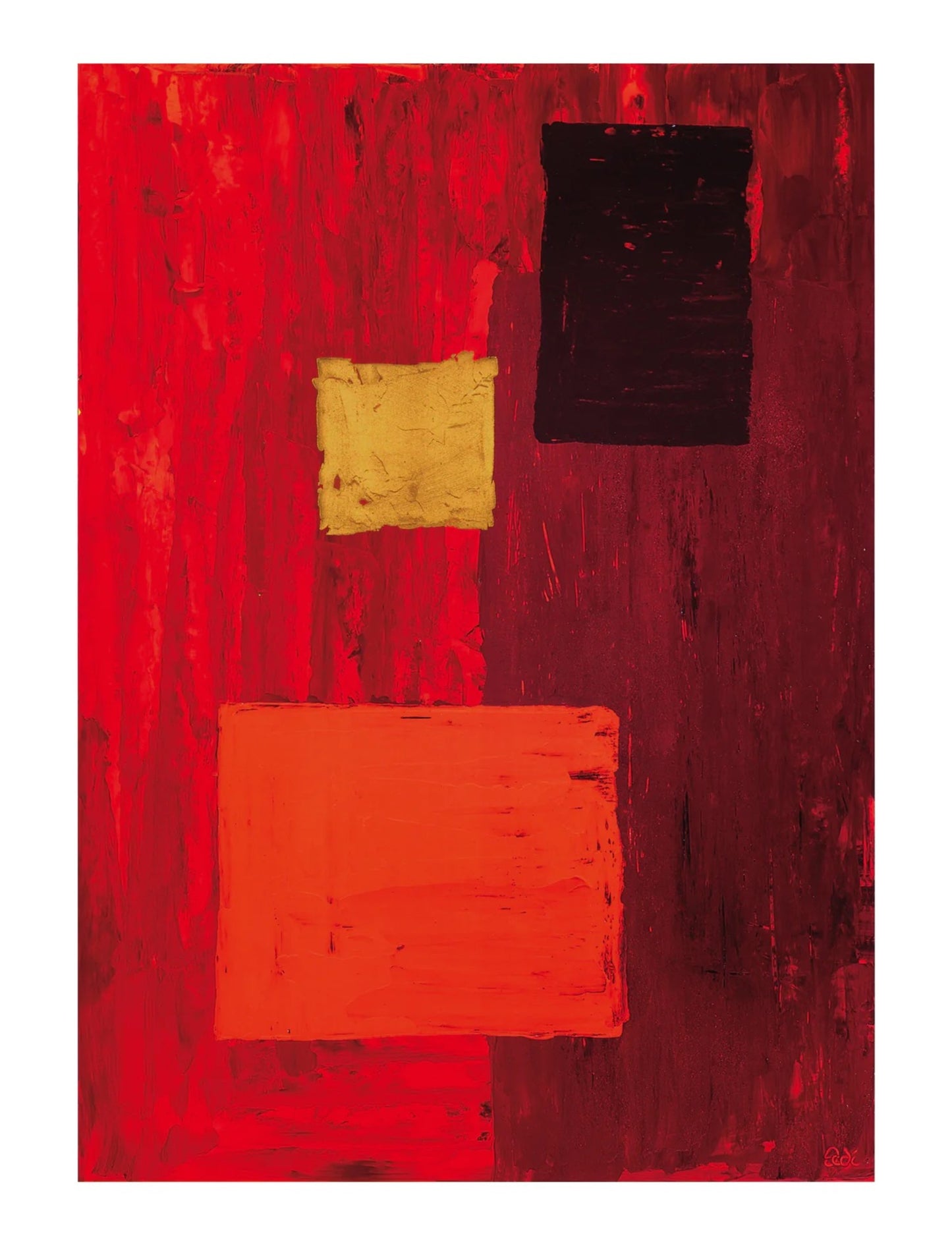 Art Print Jodi Phillips - Schlichtes Rot 60x80cm