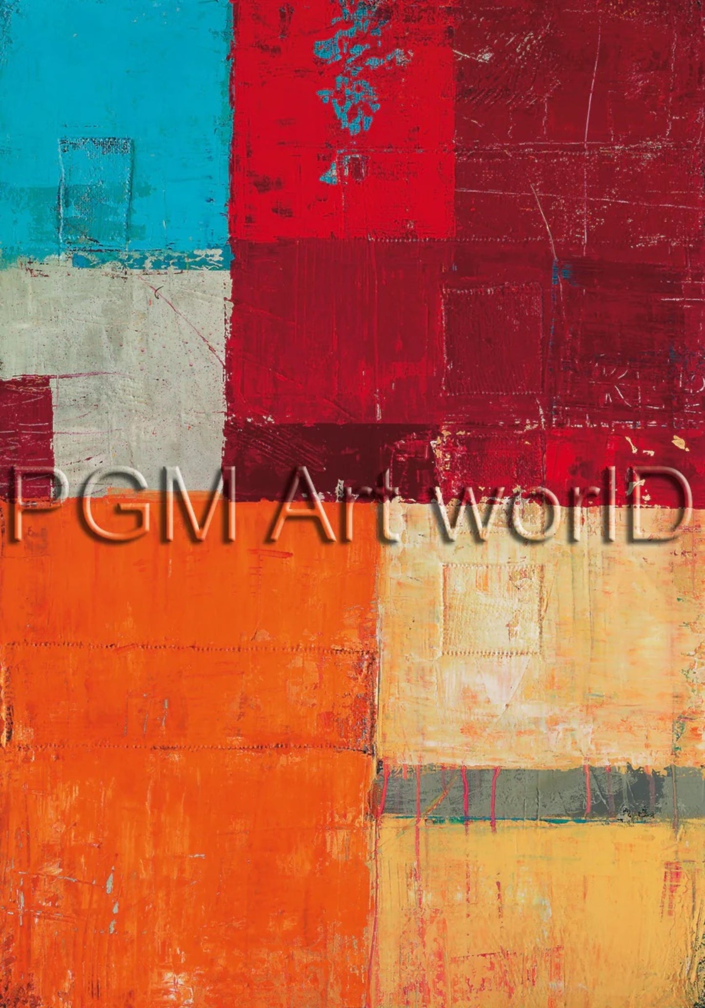 Art Print Ralf Bohnenkamp - Colored Composition II 70x100cm