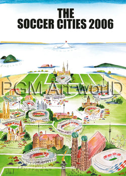Art Print Sylvia Joel - The Soccer Cities 2006 50x70cm