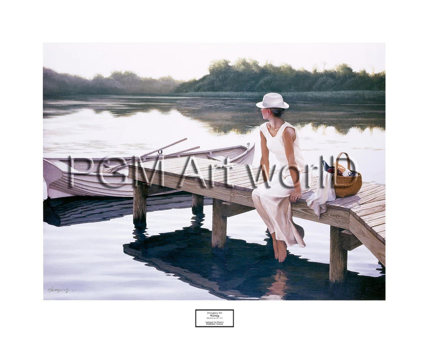 Art Print Zhongping Shi - Waiting 76x61cm