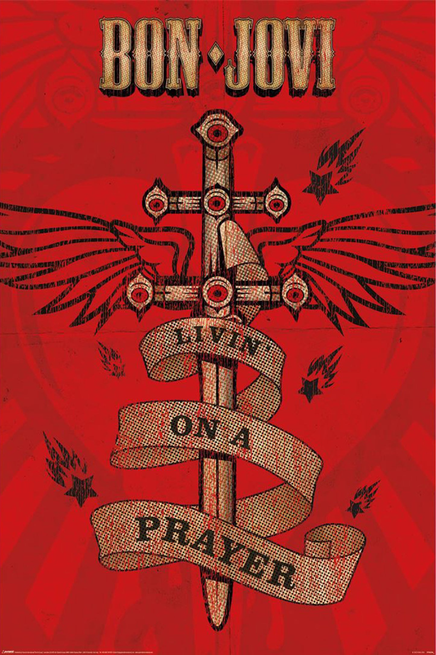 Poster Bon Jovi Livin On a Prayer 61x91,5cm