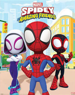 Poster Spidey and his Amazing Friends Power of 3 40x50cm