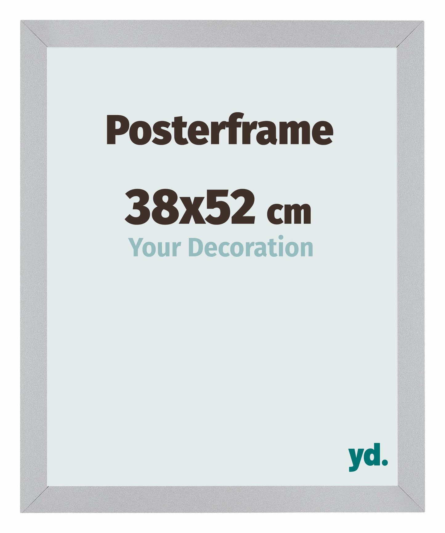 Poster Frame 38x52cm Silver Matte MDF Parma