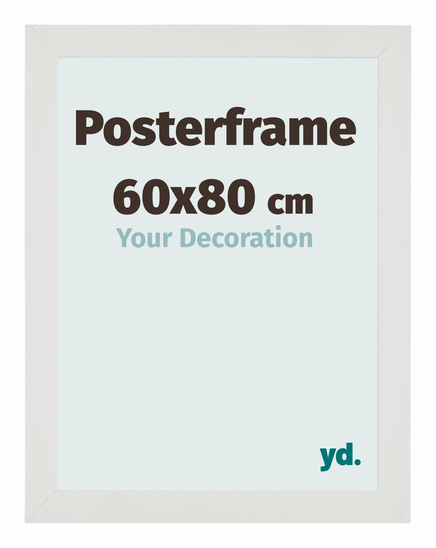 Poster Frame 60x80cm White Mat MDF Parma