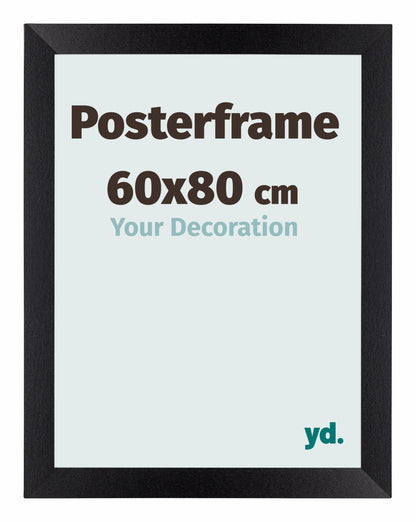 Poster Frame 60x80cm Black Matte MDF Parma