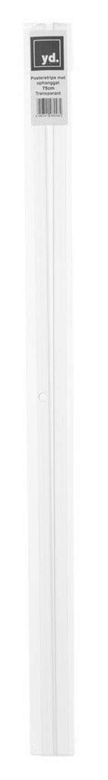Poster Hangers Transparent 75cm - Strips with Hole Groove