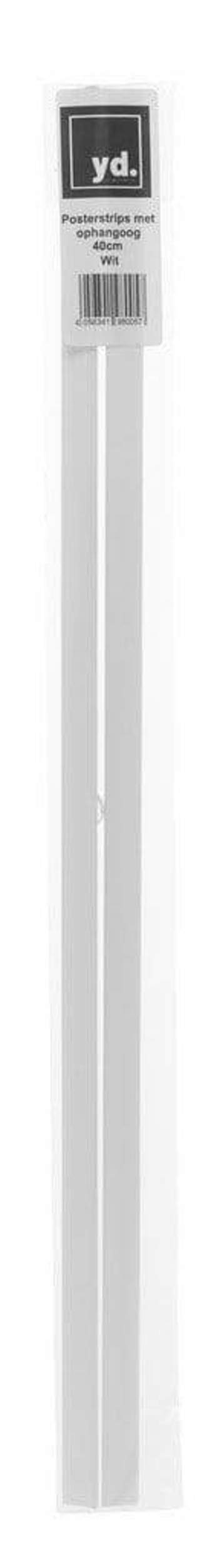 Poster Hangers White 40cm - Strips with hanging Eyelets