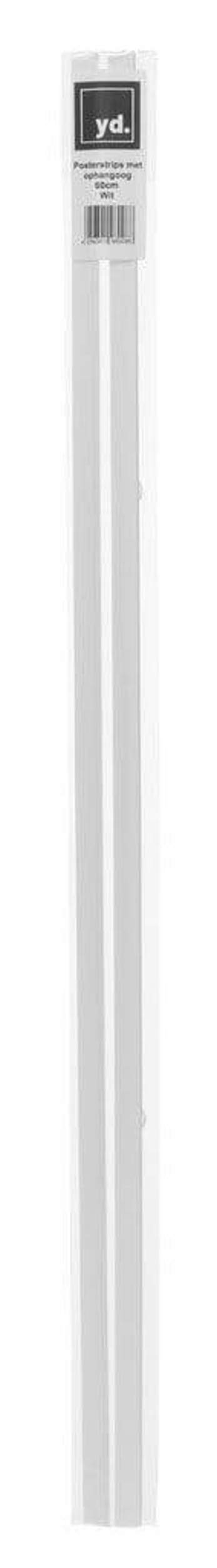 Poster Hangers White 60cm - Strips with hanging Eyelets