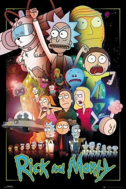 Poster Rick and Morty Wars 61x91,5cm