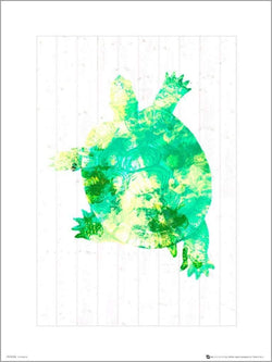 Art Print Seaside Turtle Green 24x30cm