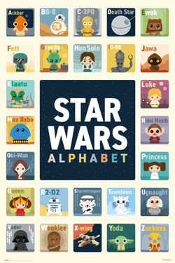 Poster Star Wars Alphabet 61x91,5cm