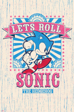 Poster Sonic Lets Roll 61x91,5cm