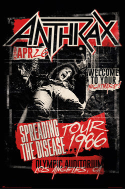 Poster Anthrax Spreading the Disease 1986 61x91,5cm