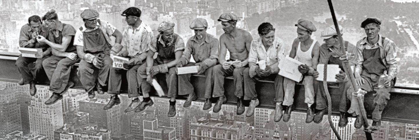 Poster Lunch Atop a Skyscraper 158x53cm