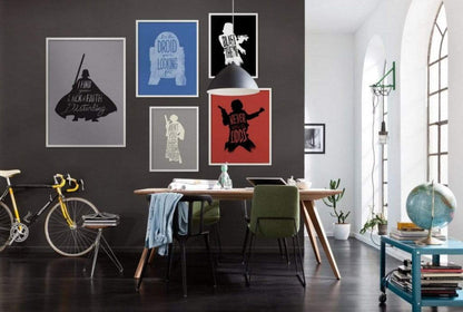Art Print Star Wars Silhouette Quotes Vader 50x70cm