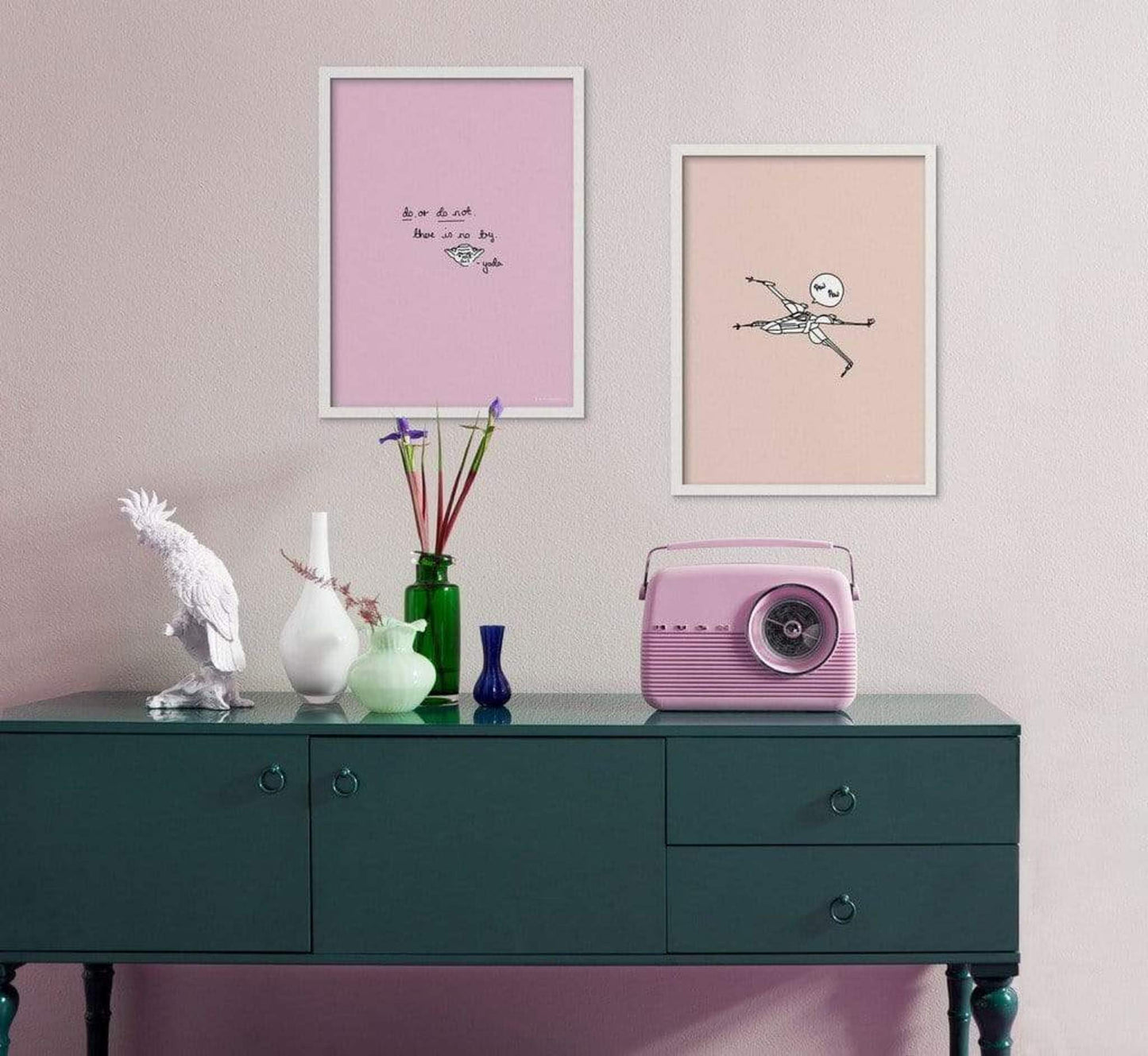 Art Print Star Wars Quote Yoda Cute 40x50cm