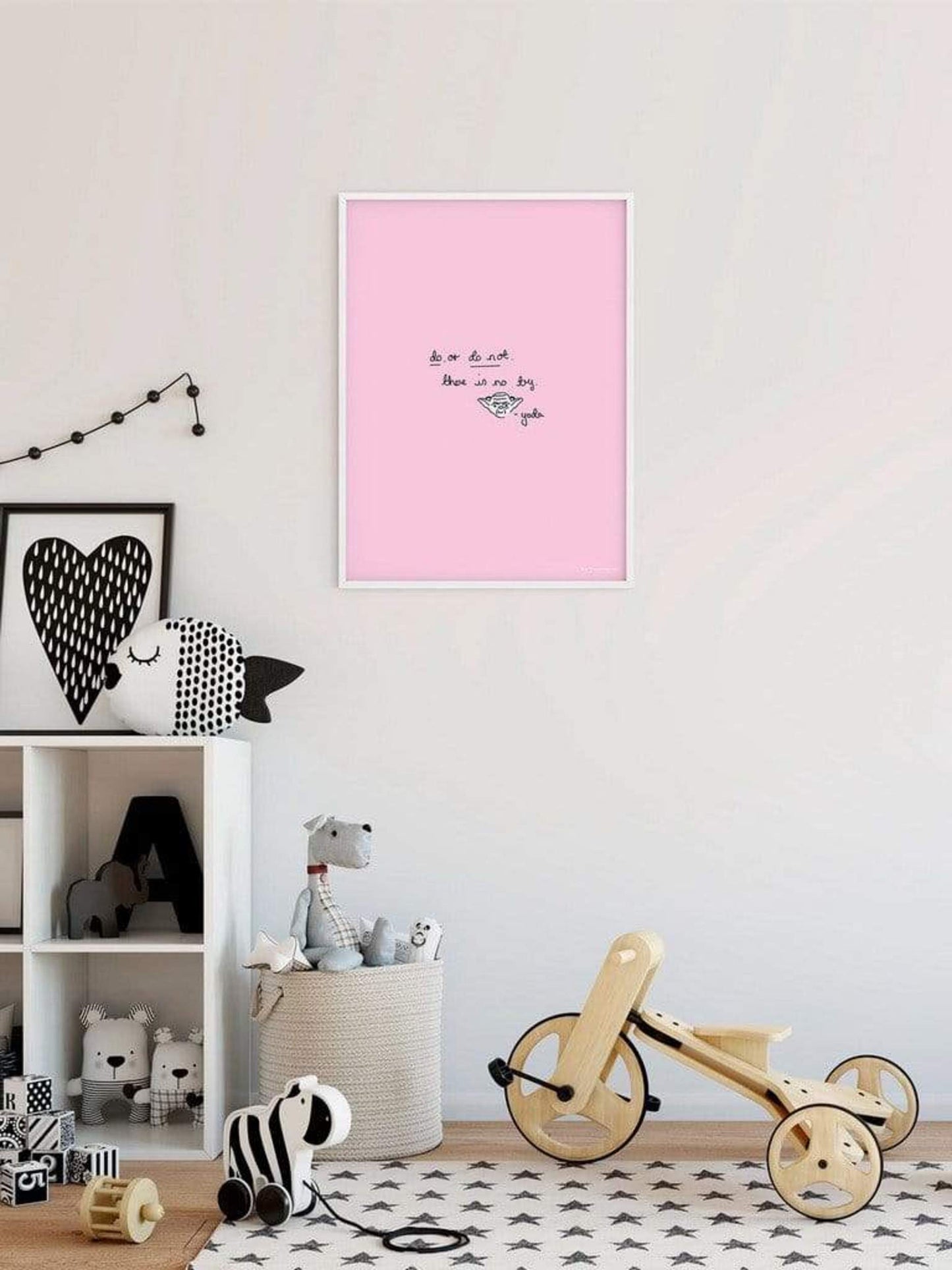 Art Print Star Wars Quote Yoda Cute 40x50cm