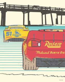 Art Print Cars Strengthen Together 40x50cm