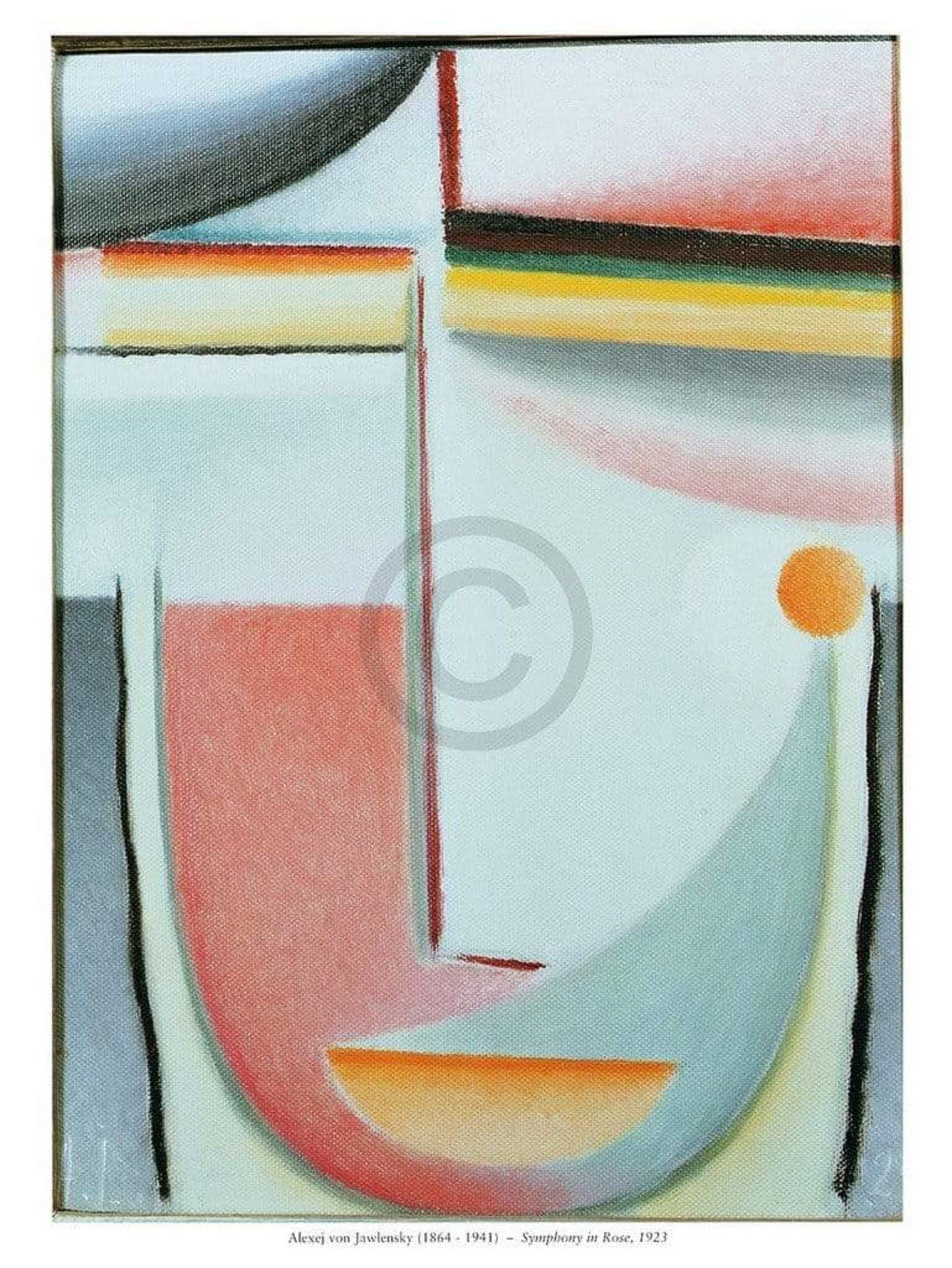 Art Print Alexej Jawlensky - Symphony in Rose 60x80cm