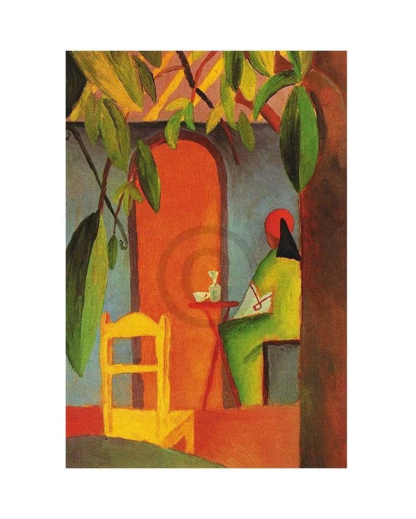 Art Print August Macke - Türkisches Cafe II 24x30cm