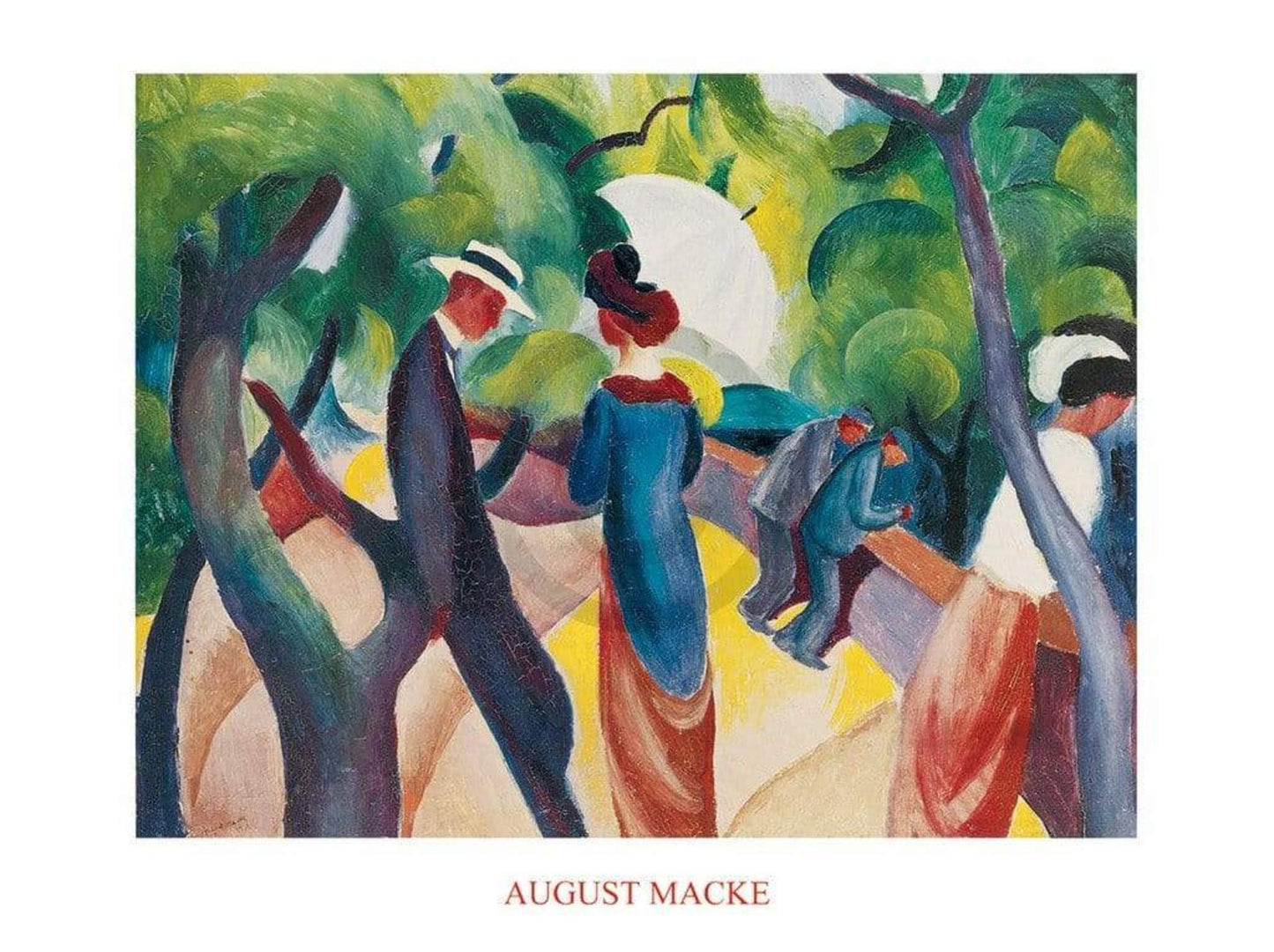 Art Print August Macke - Promenade 80x60cm