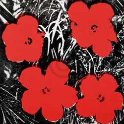 Art Print Andy Warhol - Flowers Red 1964 91x91cm