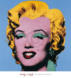 Art Print Andy Warhol - Shot Blue Marilyn 65x71cm