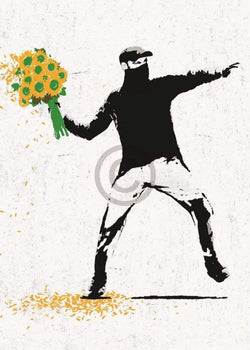 Art Print Edition Street - Flower thrower 50x70cm