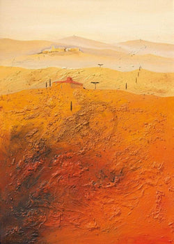 Art Print Bernhard Gerner - Mediterrane Landschaft 1 50x70cm