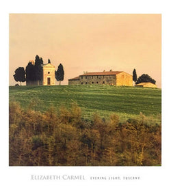 Art Print Elisabeth Carmel - Evening Light, Tuscany 45x50cm