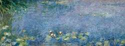 Art Print Claude Monet - Seerosen I 138x51cm