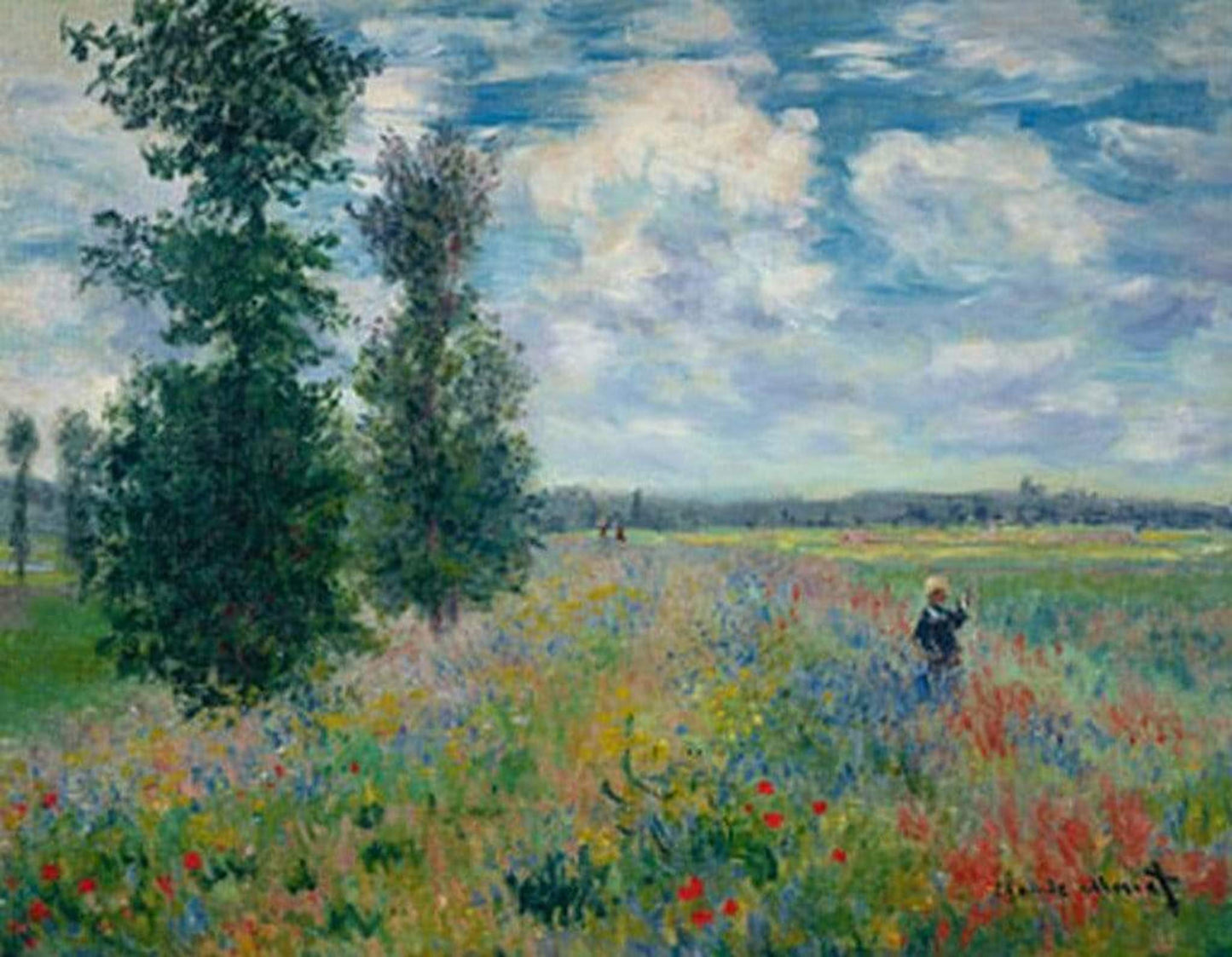 Art Print Claude Monet - Les Coquelicots 90x70cm