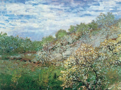 Art Print Claude Monet - Bäume in Blüte 80x60cm