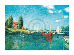 Art Print Claude Monet - Red Boats 80x60cm