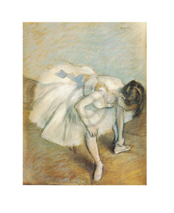 Art Print Edgar Degas - Danseuse nouant son brodequin 24x30cm