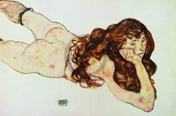 Art Print Egon Schiele - Nudo di ragazza 90x60cm