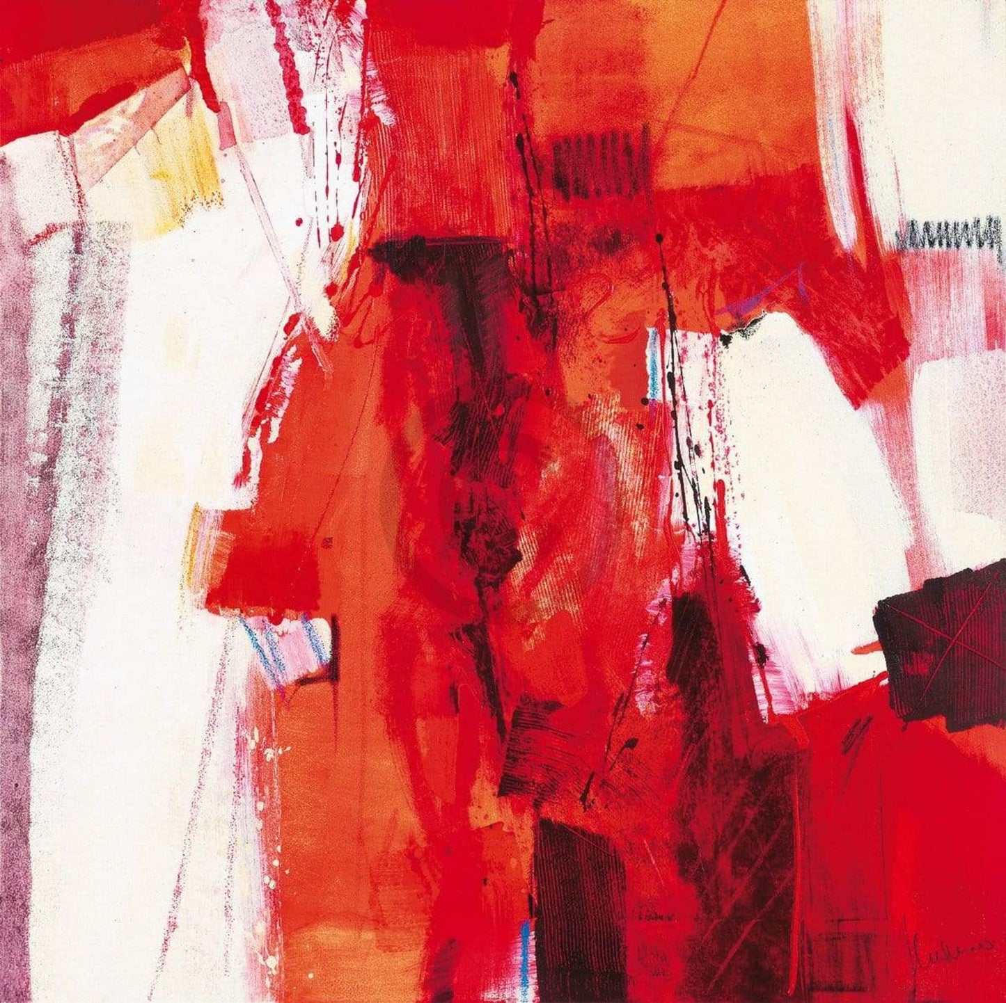 Art Print Francesco Cusumano - Rosso Astratto 70x70cm