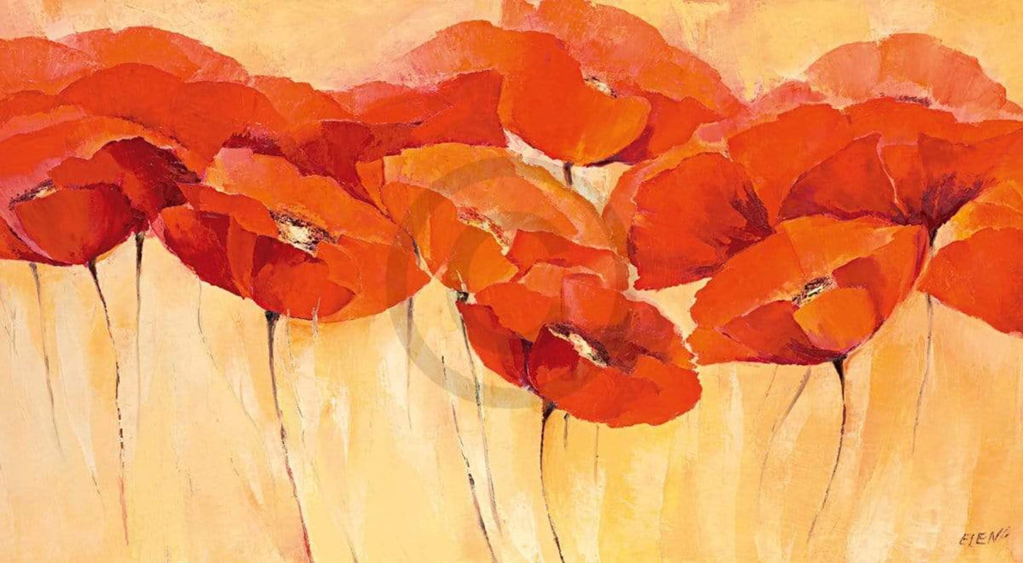 Art Print Elena Filatov - Mohnparade II 138x76cm