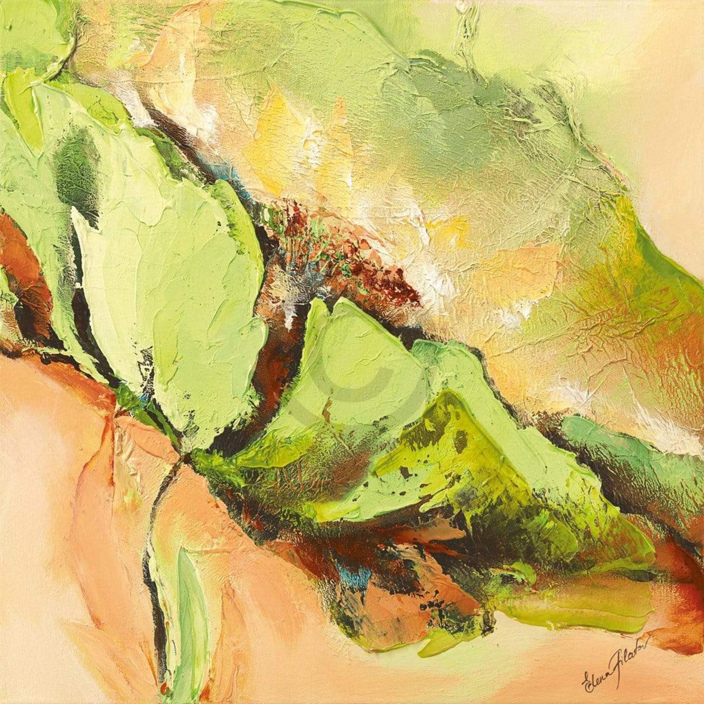 Art Print Elena Filatov - Mint Spring II 50x50cm