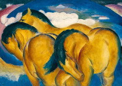 Art Print Franz Marc - Die kleinen gelben Pferde 29.7x21cm